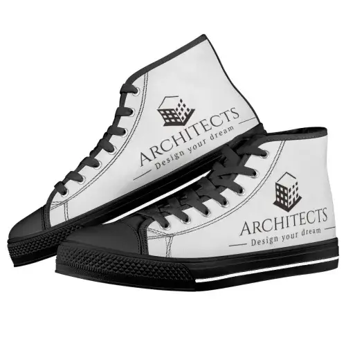 Členkové plátené tenisky s vlastnou potlačou Architects - firemný merch