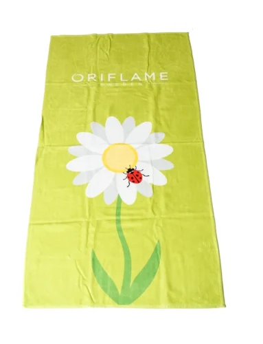 Oriflame zelená osuška s logom - firemná