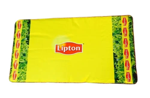 Reklamná deka Lipton - potlač loga na deke