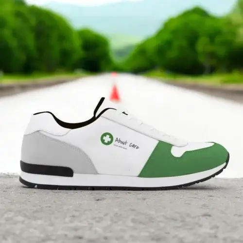 Tenisky runner s logom firmy zelené - reklamná bežecká obuv