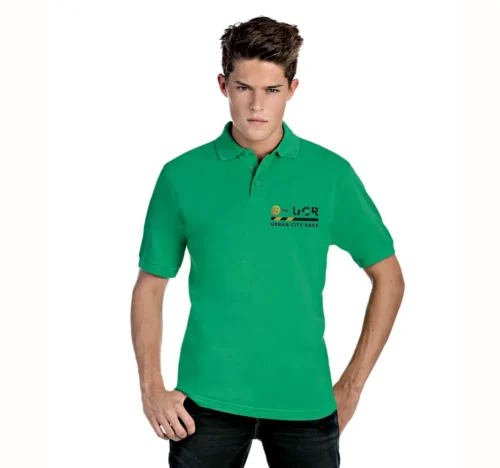 Zelená polokošeľa s vyšitým logom